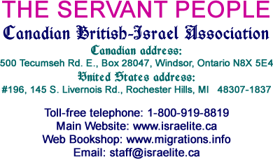 Addresses for Canadian British-Israel Association